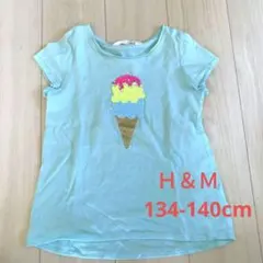 Ｈ&Ｍ　スパンコールTシャツ130cm