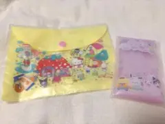 いちご新聞付録 サンリオ ポーチとクリアケースセット