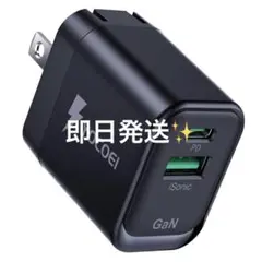 33W PD充電器 2ポートUSB-A USB-C GaN+iSonic