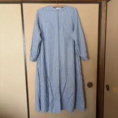 サマンサモスモスブルー ストライプシャツワンピース②
