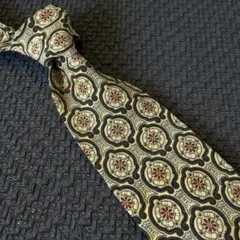 BRFK ブランド ネクタイ ビンテージ Dior ディオール 花 幾何学模様
