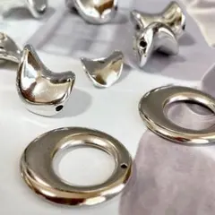 3種セット／メタルパーツ／アクセサリーパーツ／大ぶりパーツ／材料／素材