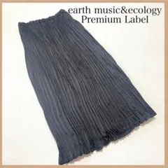 earth music&ecology ロングスカート ブラック 黒 F