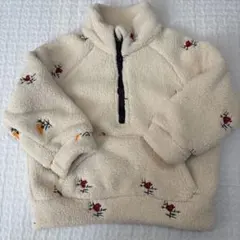 未使用　お花ボアジャケット　4y 110
