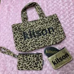 未使用　kitson レオパード柄 トートバッグ ポーチ セット　ミラーも
