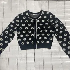 花柄 長袖カーディガン GU