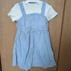 Petit ange ギンガムチェック ワンピース 120cm