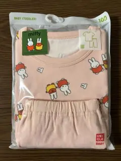 【未開封で発送】100サイズ ユニクロ 半袖 パジャマ ミッフィー（ピンク）