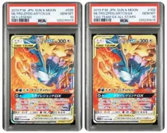 2連番【PSA10】ファイヤー&サンダー&フリーザーGX RR