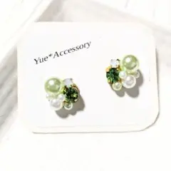 S-367　ハンドメイド☆ビジューピアス／イヤリング