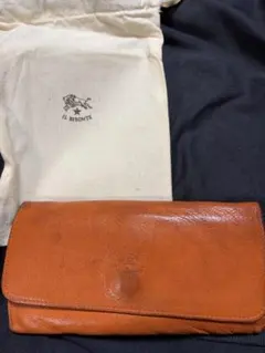 IL BISONTE オレンジ レザー 長財布