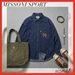 MISSONI SPORT ミッソーニ✨ダークブルーデニムシャツのサムネイル