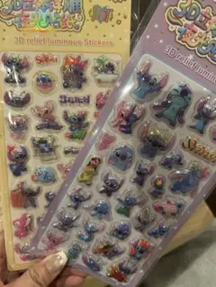 キャラクター3Dシール！スティッチ！