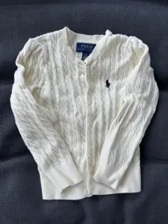 ラルフローレン 白カーディガン 3T