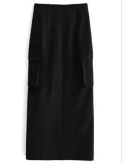 GRL グレイル ワークタイトスカート ブラック M fo1701