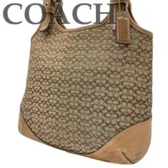 コーチ COACH トートバッグ ミニシグネチャー キャンバス×レザー 肩掛け
