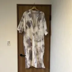 BEAUTY&YOUTH タイダイ柄 シャツワンピース ロング丈