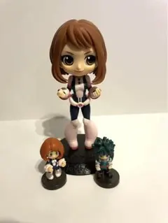 僕のヒーローアカデミア　麗日お茶子　緑谷出久　Qposket チョコエッグ