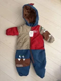 恐竜　アウター　80 スノーウェア　つなぎ