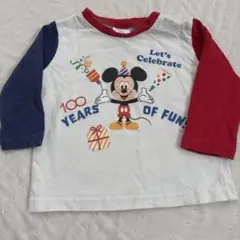 Disney 100 ミッキーマウス Tシャツ 80