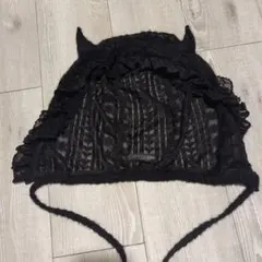 Candy Stripper デビルレースボンネット　黒のサムネイル