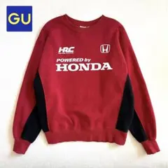 【GU × Honda】ヘビーウェイト スウェット プルオーバー Mサイズ 赤