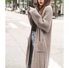 美品✨グレイル　ケーブルニット　カーディガン