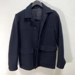 美品 Theory セオリー ジャケット コート カシミヤ混 ネイビー