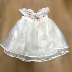 LIZLISA花柄 チュール フレアスカート リボン付き リズリサのサムネイル