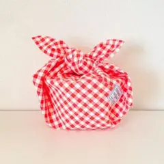 【ハンドメイド】　あずま袋　お弁当包み　アイロン不要