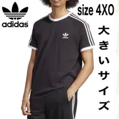 アディダスadidas リンガー Tシャツ　スリーストライプ　大きいサイズ4XOのサムネイル