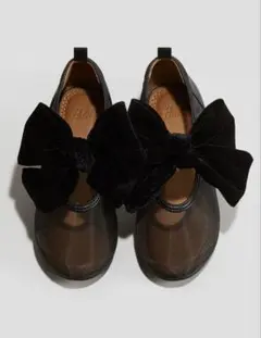 H&M リボンディテールバレエシューズ