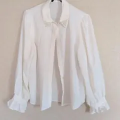 ZARA パール付き 長袖ブラウス