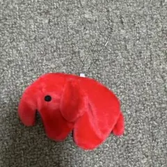 新品未使用 ドムドムハンバーガー ふわふわポーチ レッド