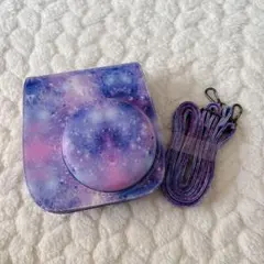 チェキケース 可愛いカメラバッグ ショルダーストラップ付き PUレザー