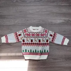 BREEZE クリスマス柄ニットセーター 110-120cm