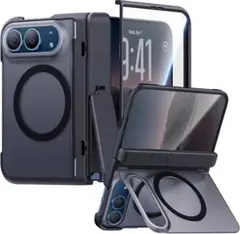 iPhone Duo ケース 2WAYスタンド付き MagSafe 強化ガラス