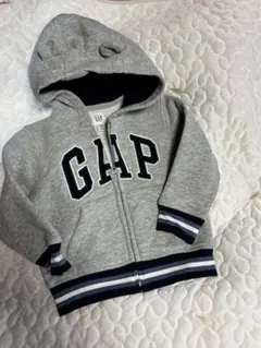 GAP フード付きアウター 12-18ヶ月 グレー　80cm 裏起毛　ちいさめ