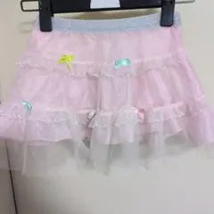 フリル付きピンクスカート 100cm