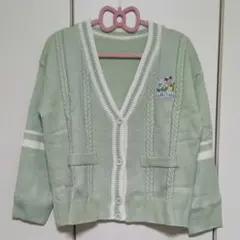 刺繍入り✨️ハローキティ ミントグリーン カーディガン