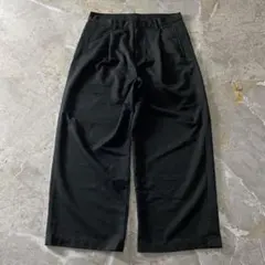 極太 ワンタック ワイドスラックス ブラック モード ノームコア シティ 