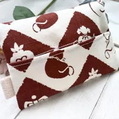 【ハンドメイド】ネコのお背中　ポケットティッシュケース　かわいい　猫　大人