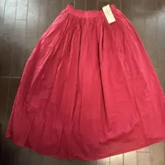 新品タグ付き　ウエストタックギャザースカート