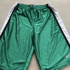 リーボック XL 緑色 バスケットボールパンツ