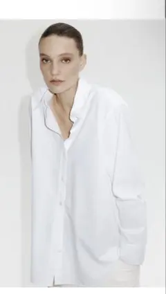 今期H&M/はなあざさん着用/オックスフォードオーバーシャツ/S/新品未使用