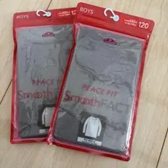 新品　TOPVALU 長袖クルーネックシャツ 120サイズ 2枚セット