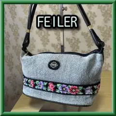週末限定特価☆FEILERシュニール織花柄ミニワンショルハンドバッグ