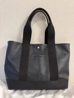 TOPKAPI スコッチグレイン ネオレザートート トートバッグ　ブラック