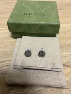 H399 美品✨GUCCI グッチ インターロッキング ピアス 片耳 925 - メルカリ