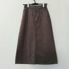 【未使用】無印良品/チノセミフレアスカート